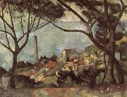 Paul Cezanne The Sea at L Estaque oil painting reproduction